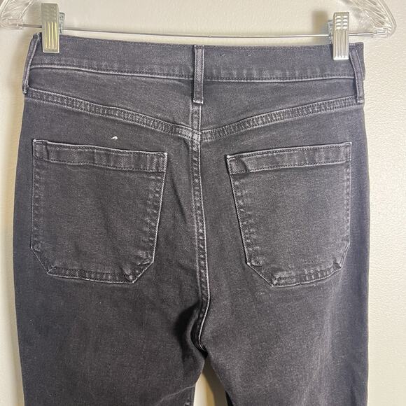 GAP Women's 70s High Rise Flare Jeans Denim Black Sz 28 Boho - Picture 7 of 10